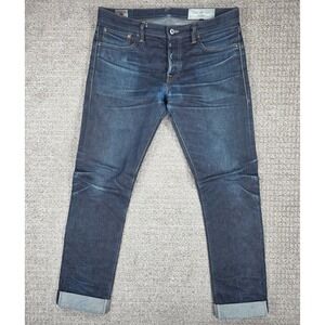 Rogue Territory RGT Signature Six Pocket Indigo Selvedge Denim Jeans Size 34